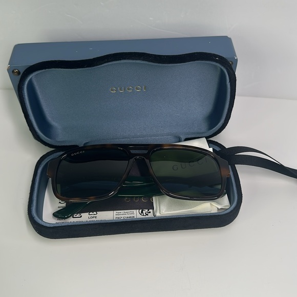 New Authentic Gucci Men GG0925S Aviator Sunglasses - Picture 10 of 13